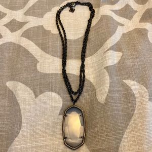 RARE Prototype Kendra Scott Rae Necklace- Gunmetal